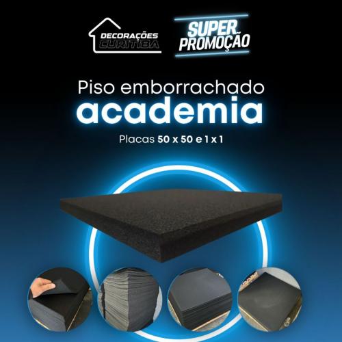 Piso Emborrachado academia 1x1 15 mm