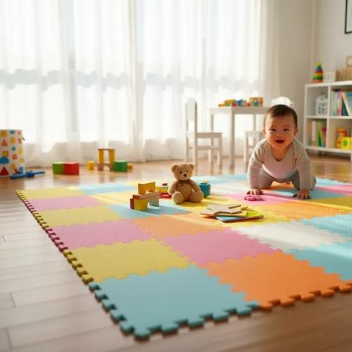 Kit 20 Peças Tatames 50cm x 50cm 10 mm Colorido