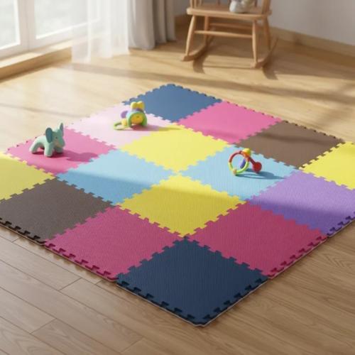 Kit 20 Peças Tatames 50cm x 50cm 10 mm Colorido