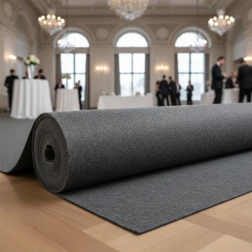 Forração Carpet Eventos 3 mm Rolo 15mts x 2mts Grafite