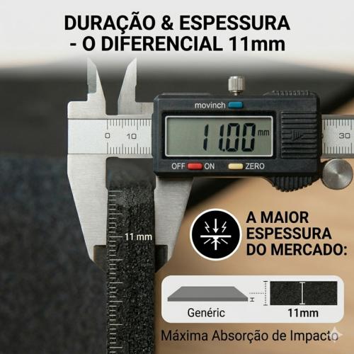 Piso Emborrachado Academia 1x1 11 mm