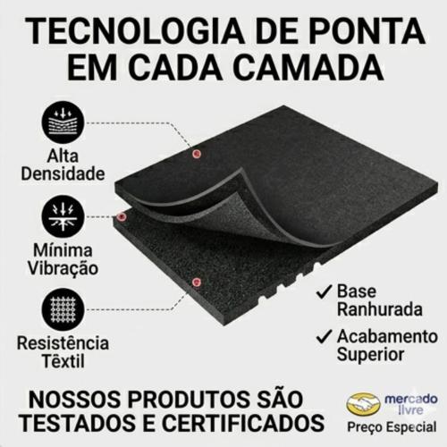 Piso Emborrachado Academia 1x1 11 mm